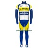 Fietskleding (Fietsshirt Lange Mouw + Lange Koersbroek) 2022 Sport Vlaanderen-Baloise - Geel Blauw Wit